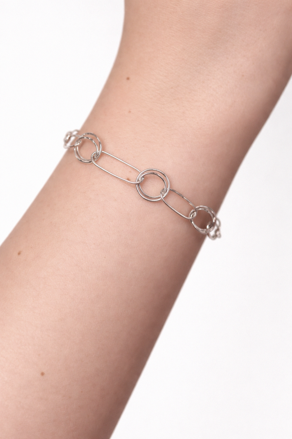Structured Link | Silver Bracelet