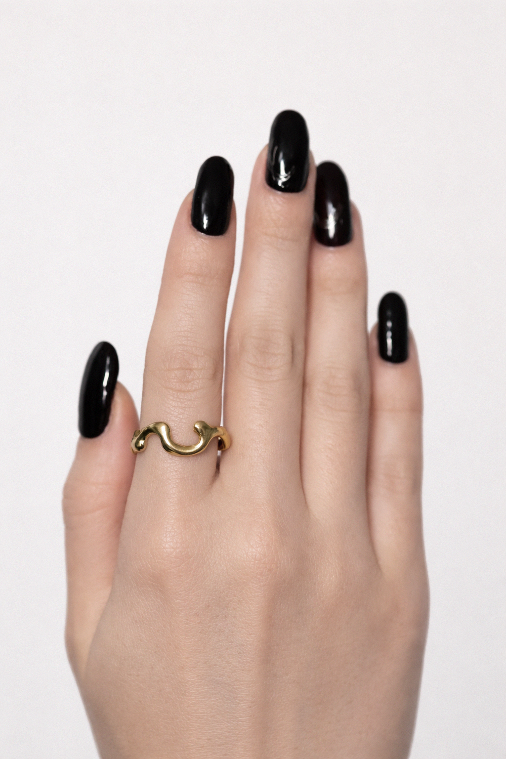 Molten Curve | Size 8 | Yellow Bronze Ring