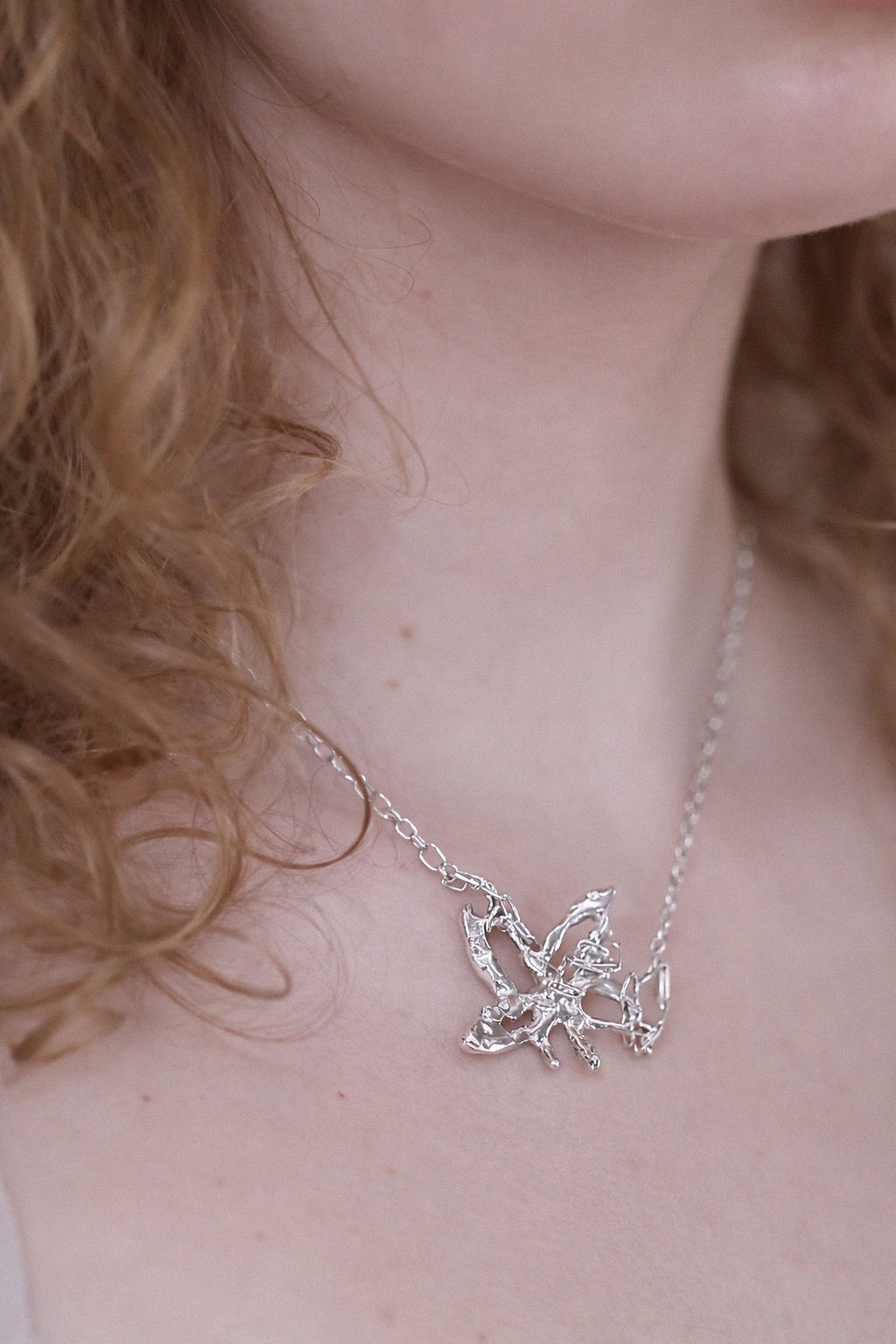 Nexus | Silver Flower Necklace