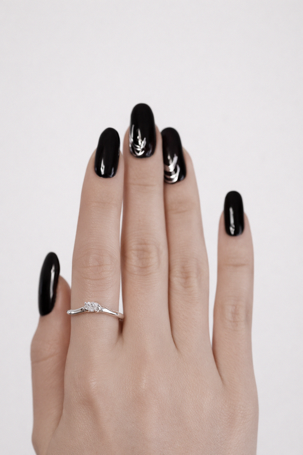 Sterling Silver Ring with White Oval Cut CZ | Size 6