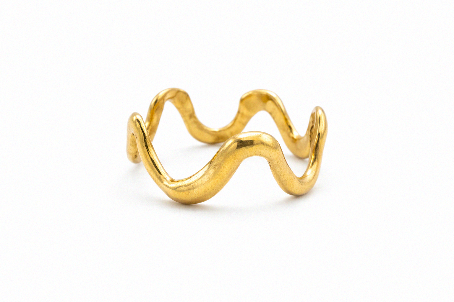 Tidal | Size 9 | Yellow Bronze Ring