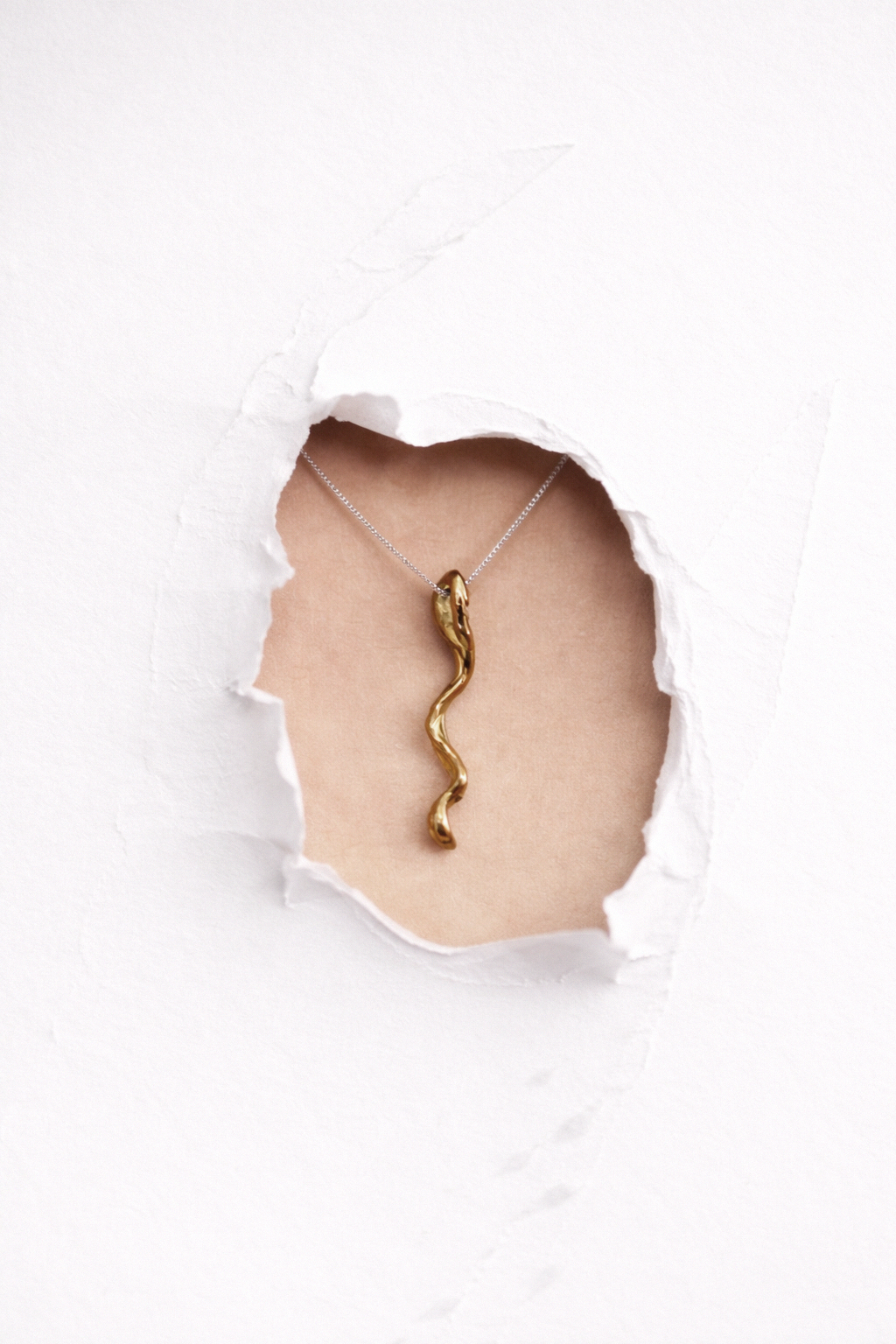 Ripple Drop | Yellow Bronze Pendant