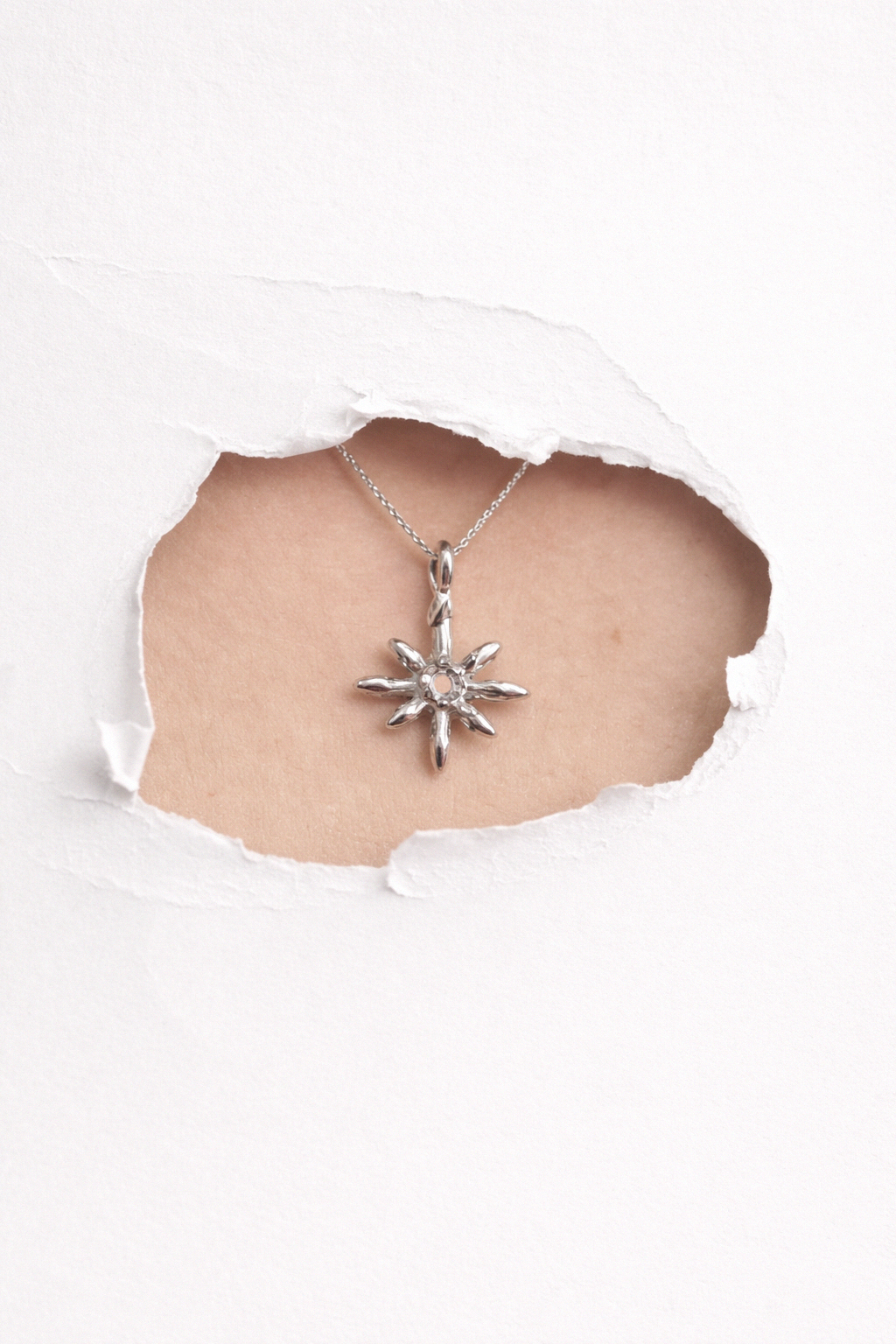 Open Bloom | Sterling Silver Pendant