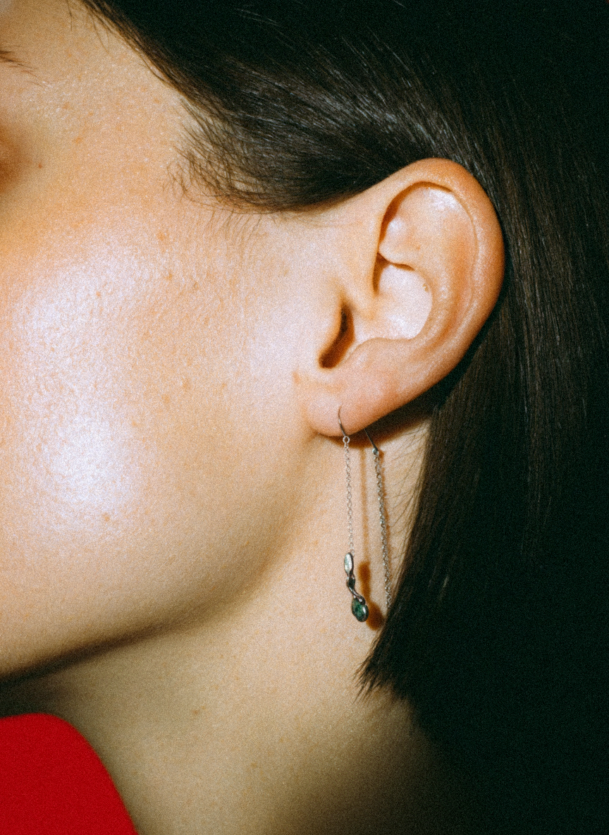 Tide Thread | Silver Dangle Earrings