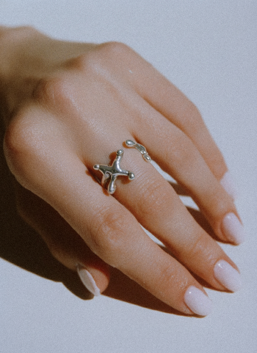 EBON | Organic Open Sterling Silver Ring
