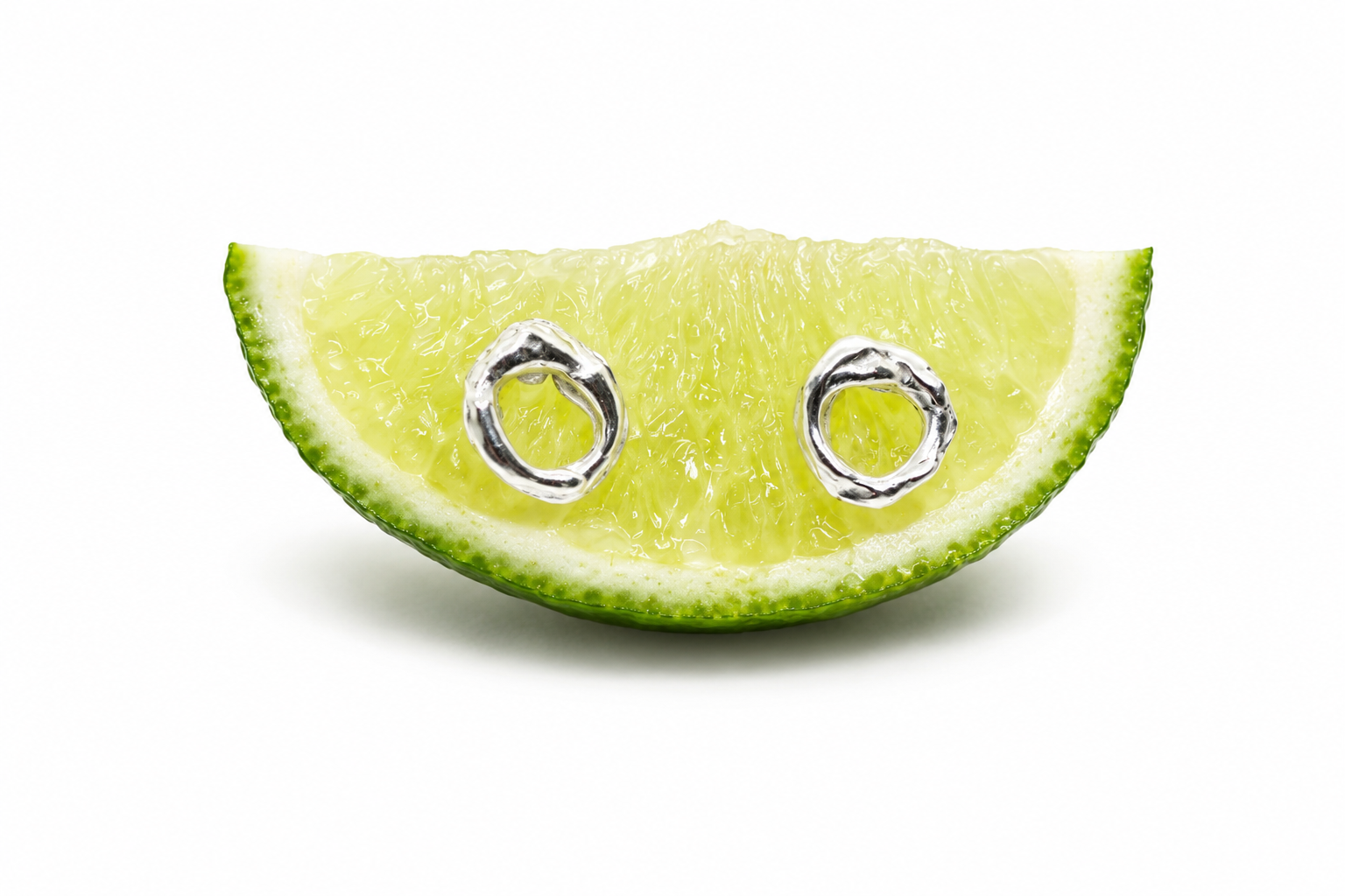 Molten Circle | Silver Studs