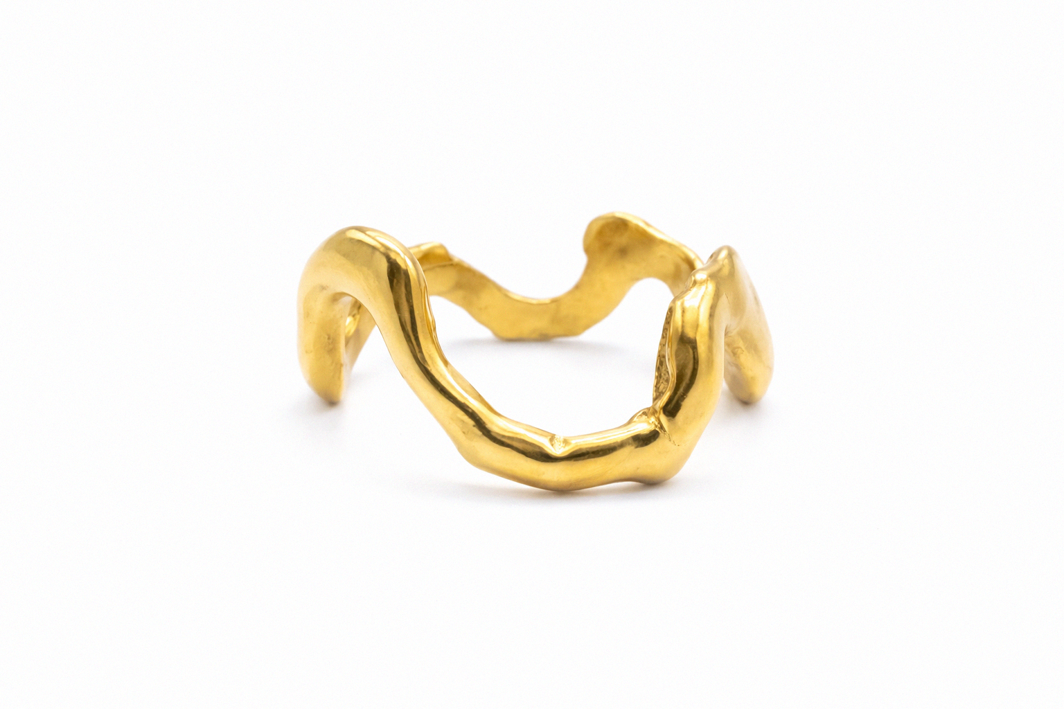 Undercurrent | Size 10 | Yellow Bronze Ring