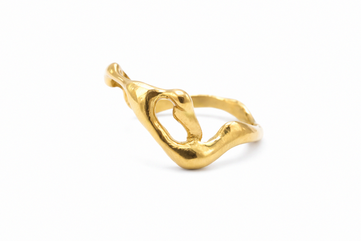 Hollowbend | Size 7 | Yellow Bronze Ring