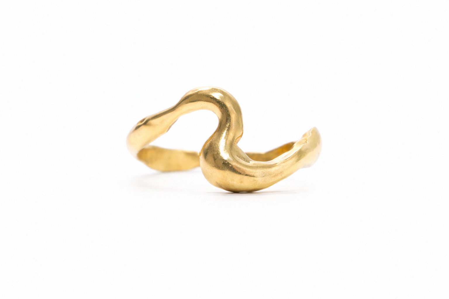 Tide Fold | Size 10 | Yellow Bronze Ring