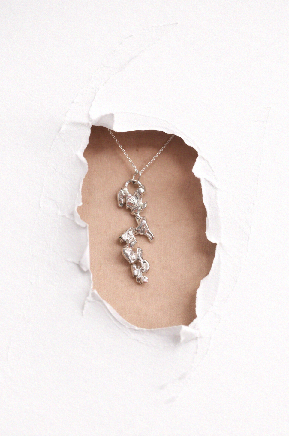 Interrupted Form | Silver Pendant