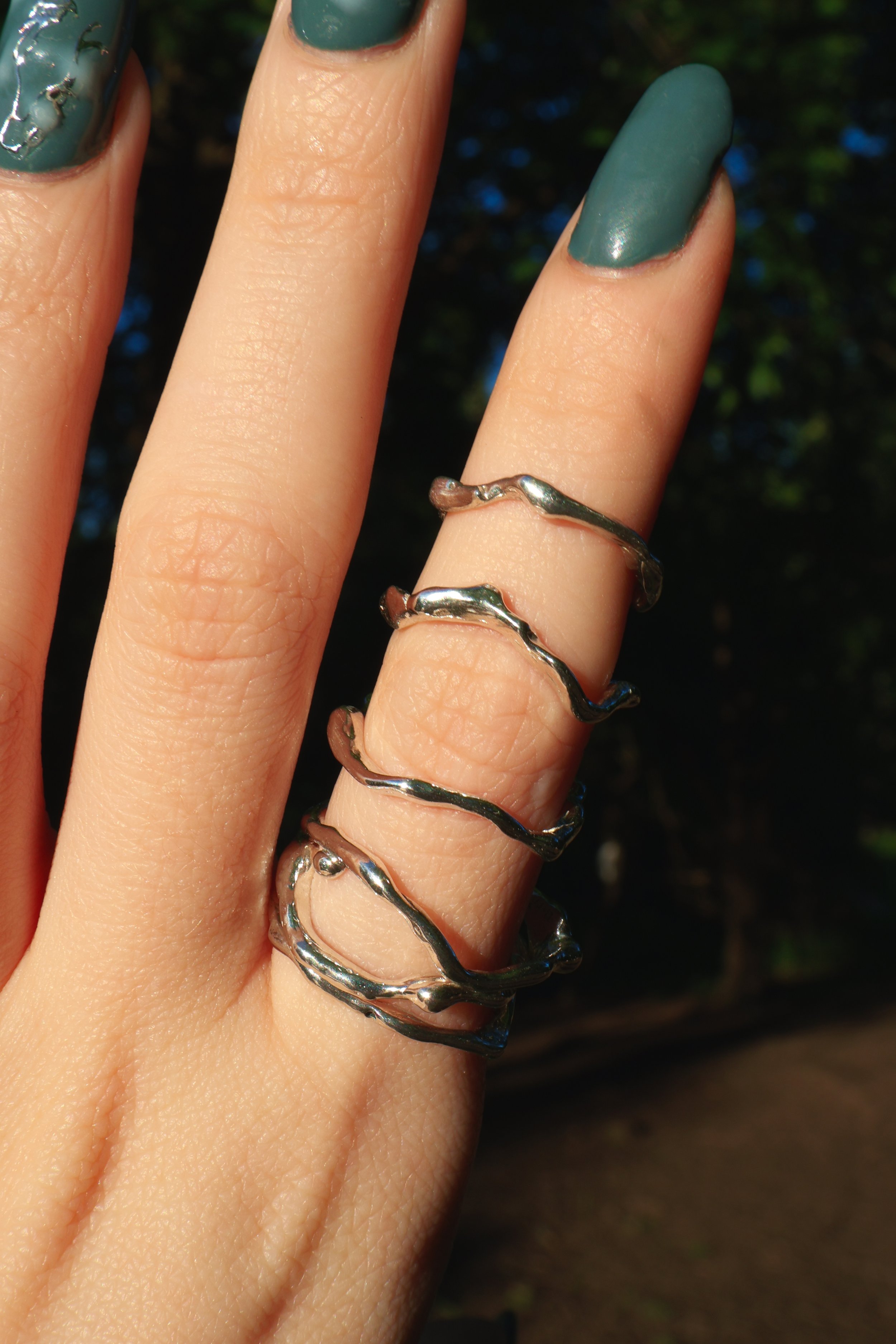 Organic Sterling Silver Ring