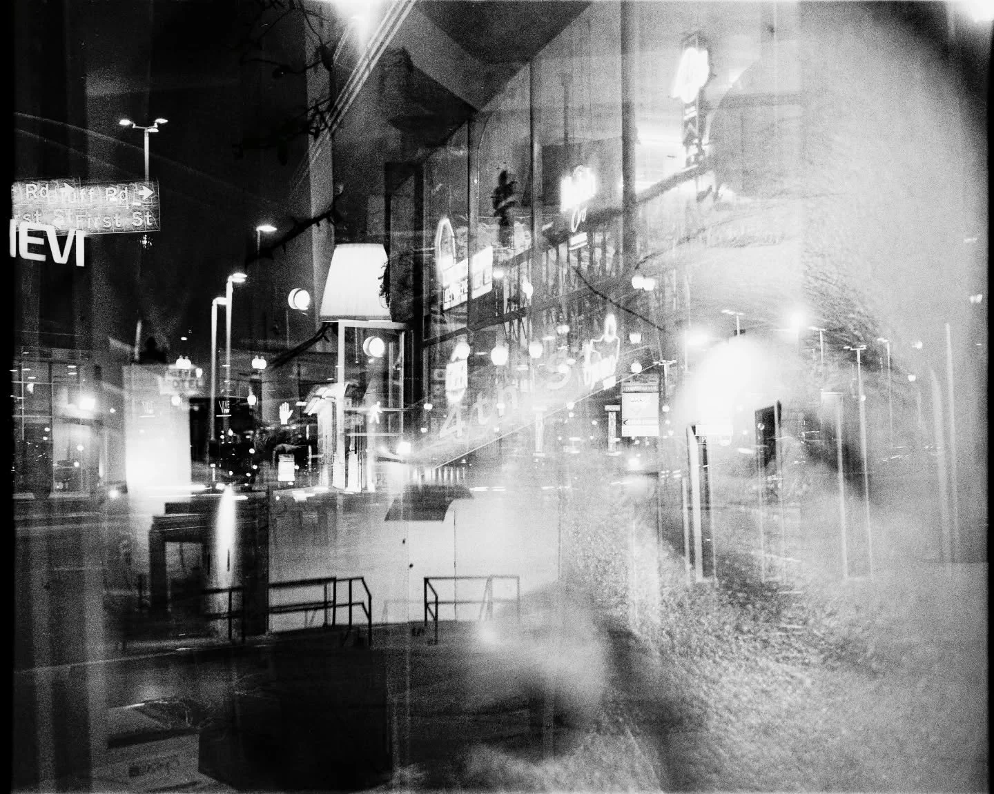 400tmax in both 120 and 35
Shot a test roll in my rb67 but I kept forgetting to wind to the next shot so i got a bunch of multiple exposures