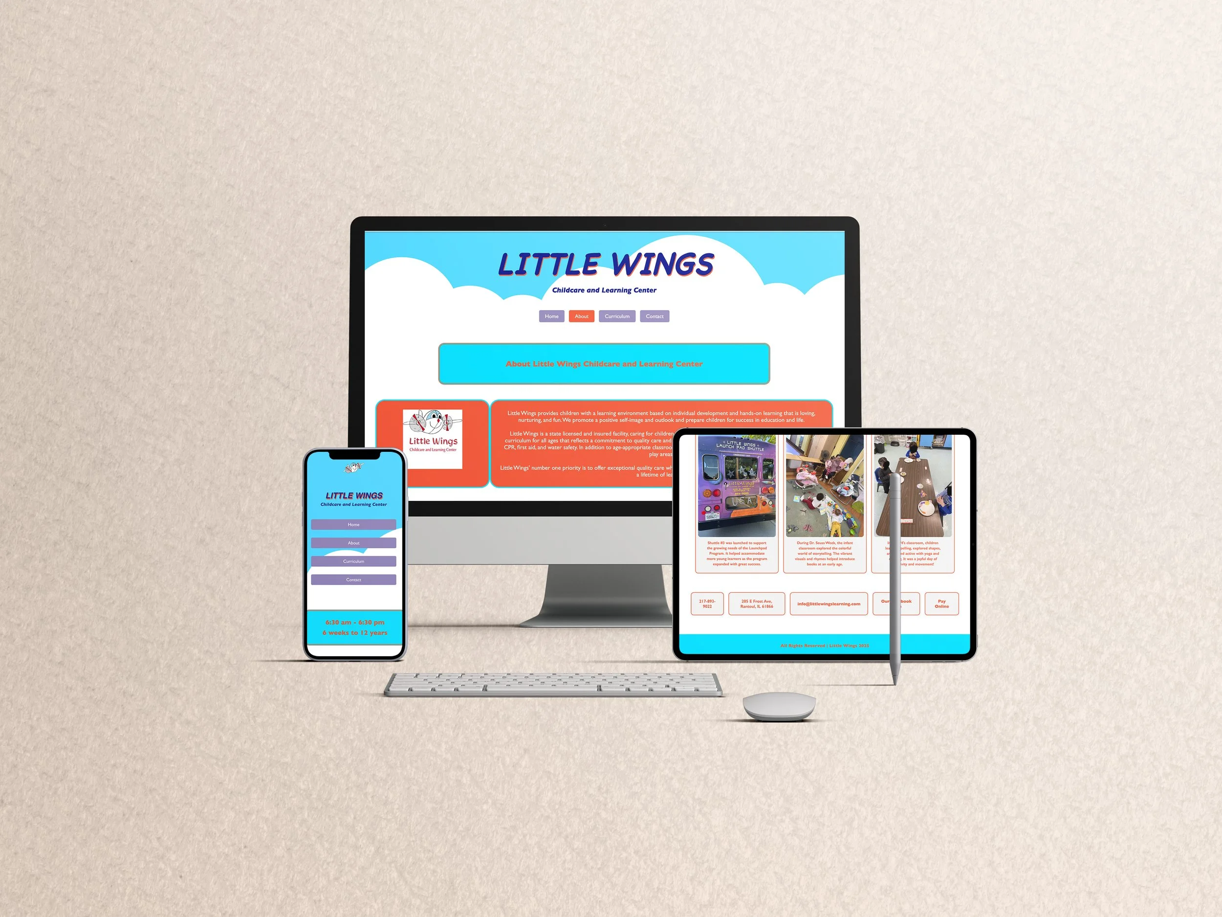 Little Wings — Website Redesign