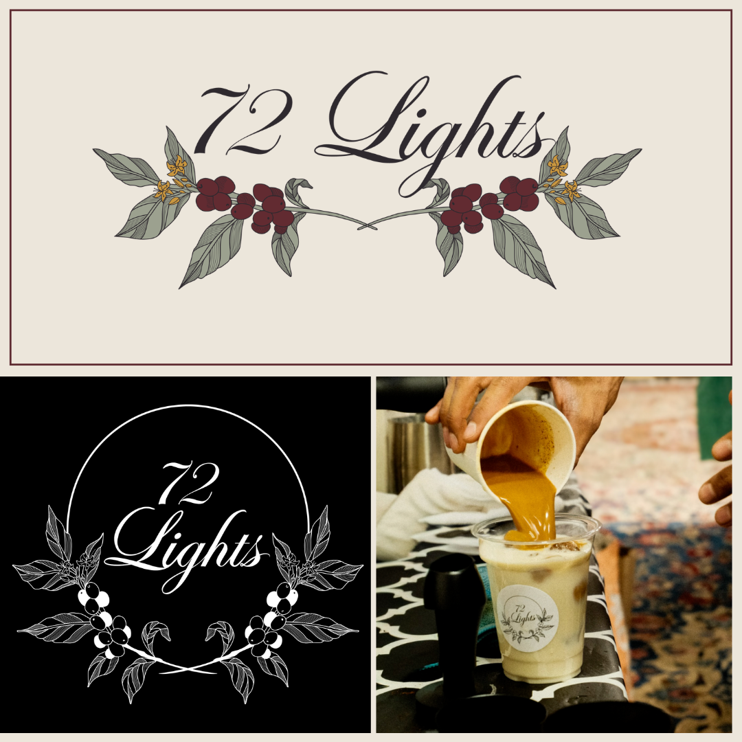 Branding & visual identity design for a luxury specialty coffee cart brand.