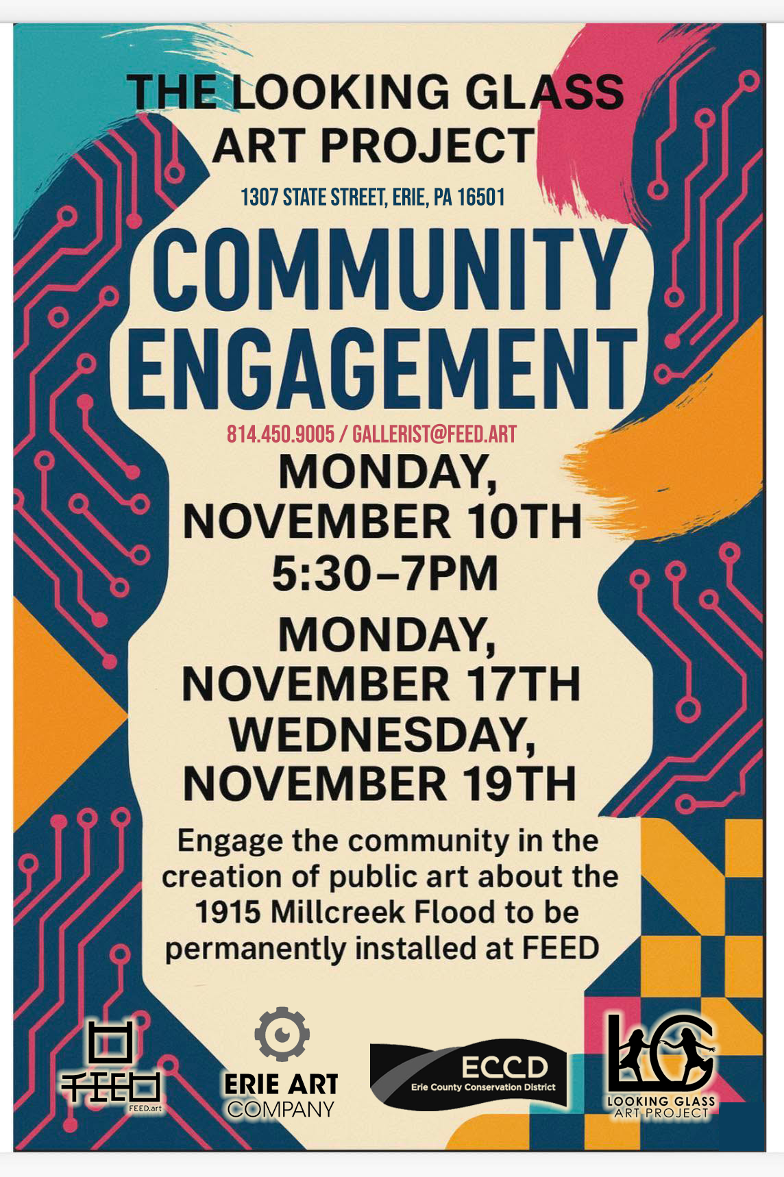 THE LOOKING GLASS ART PROJECT INVITES COMMUNITY TO HELP SHAPE PUBLIC ART MEMORIALIZING THE 1915 MILLCREEK FLOOD