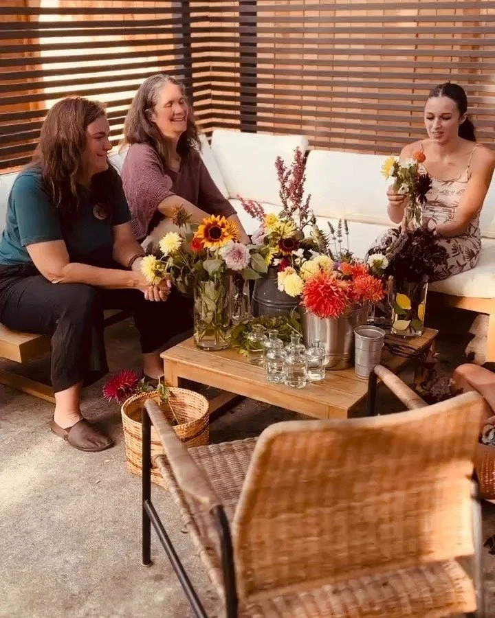 Yesterday we gathered in my backyard for our very first Communal Meet &amp; Eat potluck, and my heart is still so full. ✨ 

A little more than a dozen of us came together around long tables, good food, and the idea that sharing meals can make life li