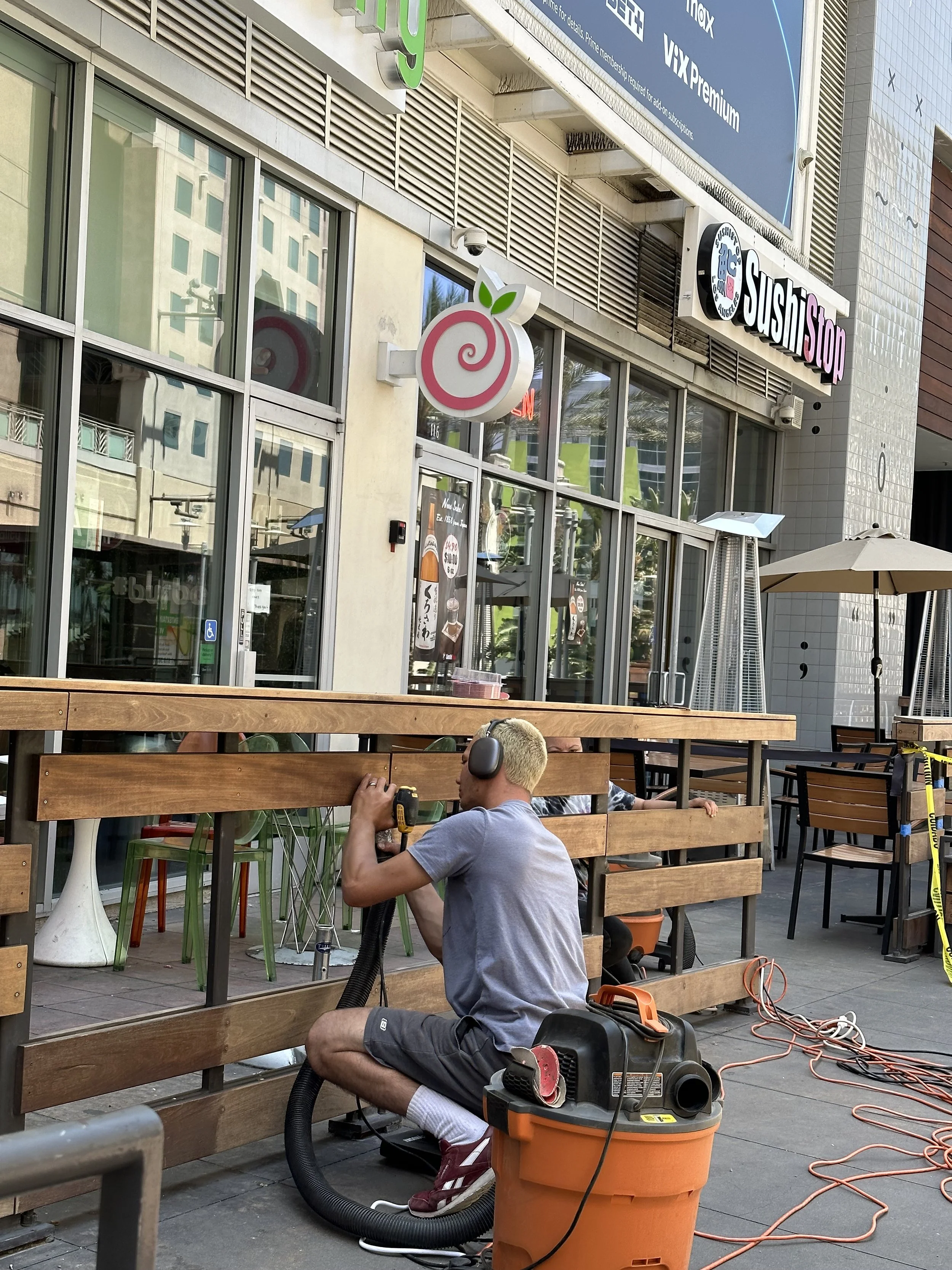 Commercial shopping center renovation by Caino Co. near Beverly Hills and Los Angeles.