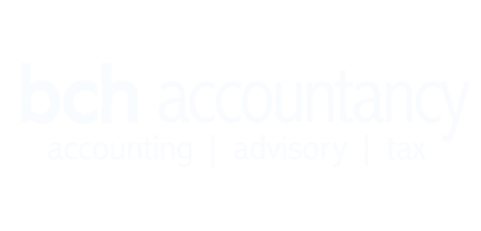 bch accountancy white logo on the website footer