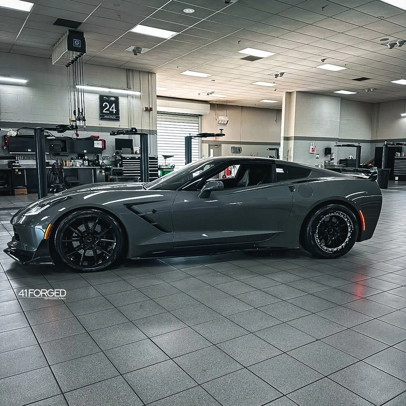 Juan&rsquo;s C7 Stingray on a custom set of 41 Forged wheels 
This setup features Monoblock x Beadlock in a gloss black finish. 

Hit us up if you&rsquo;d like to build a custom set of wheels 💥 

💻 www.41forged.com
☎️ 469-234-8327
📧 41forged@gmail