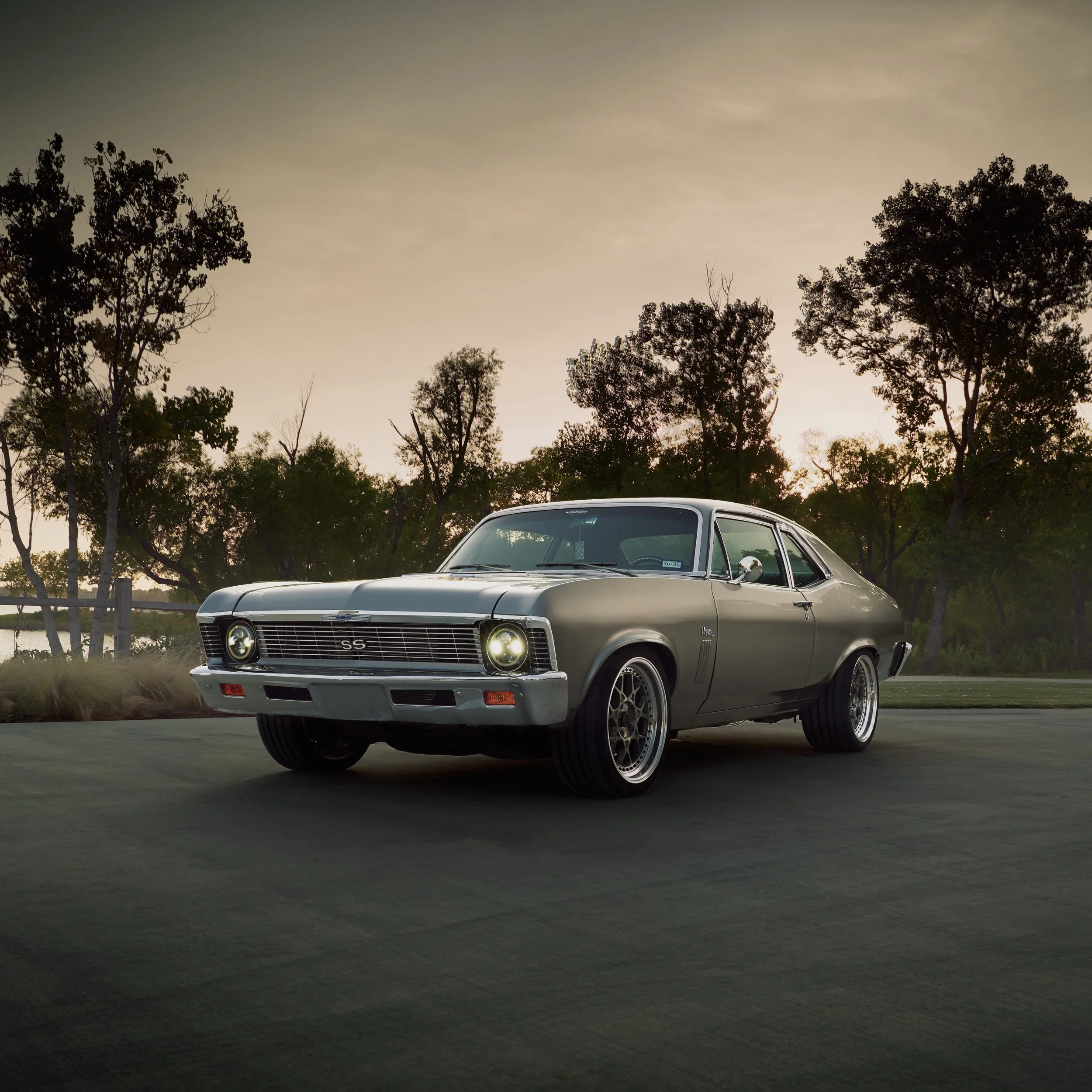 1969 Nova on our PS-03 2pc wheels

2pc design || Forged 6061-T6 || Brushed Grey x Polished lip x 3pc Carbon Caps

💻 www.41forged.com
☎️ 469-234-8327
📧 41forged@gmail.com

#restomods #chevynova #69nova #lsxswap
