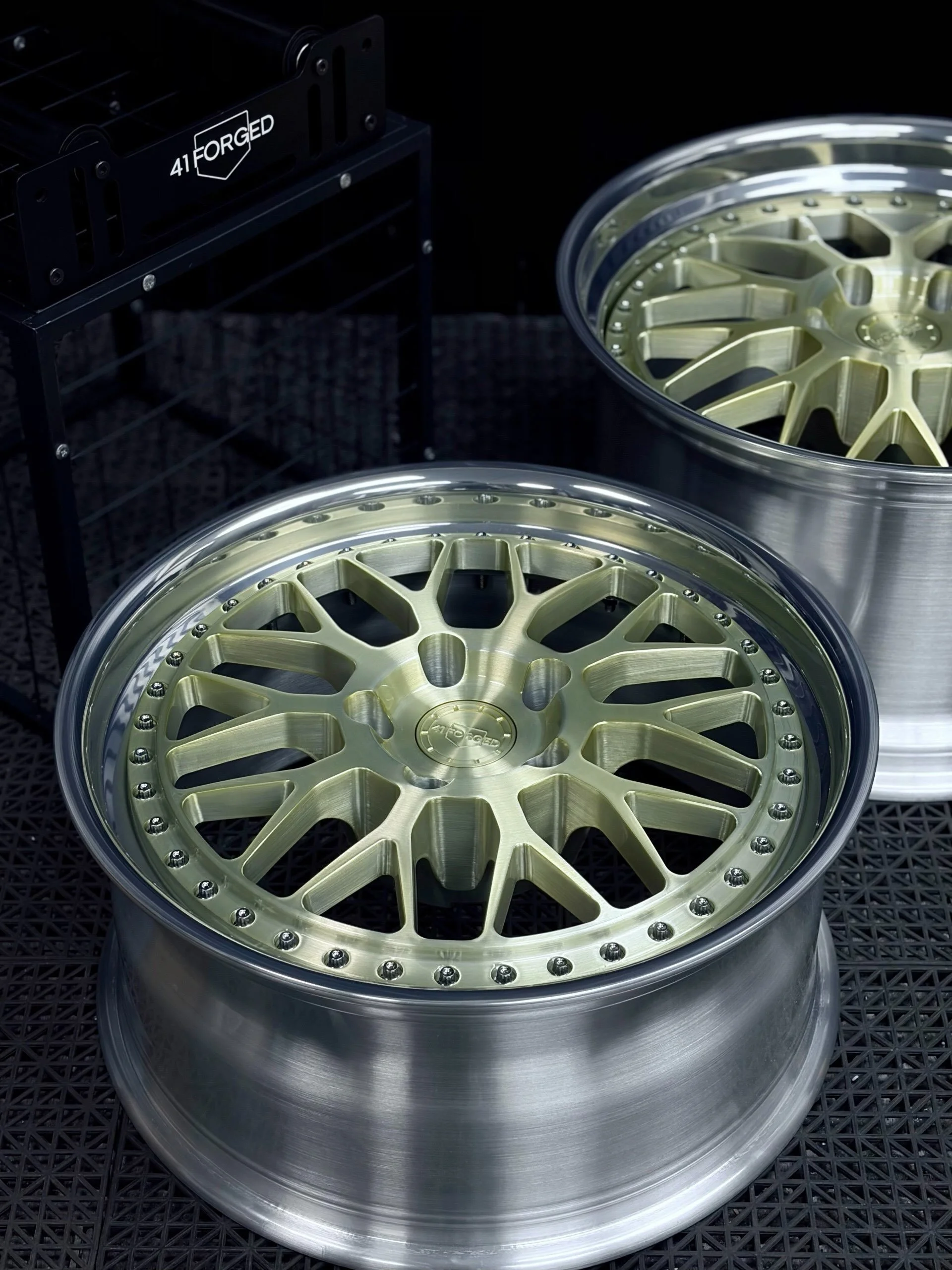 Fresh set of 41 Forged PS-40 wheels done for Dan&rsquo;s C10

PS-40 || Forged 6061-T6 
Brushed Gold x Polished lip x Stainless Hardware 

💻 www.41forged.com
☎️ 469-234-8327
📧 41forged@gmail.com

#c10trucks #bmwg87 #audirs7 #corvettec8
