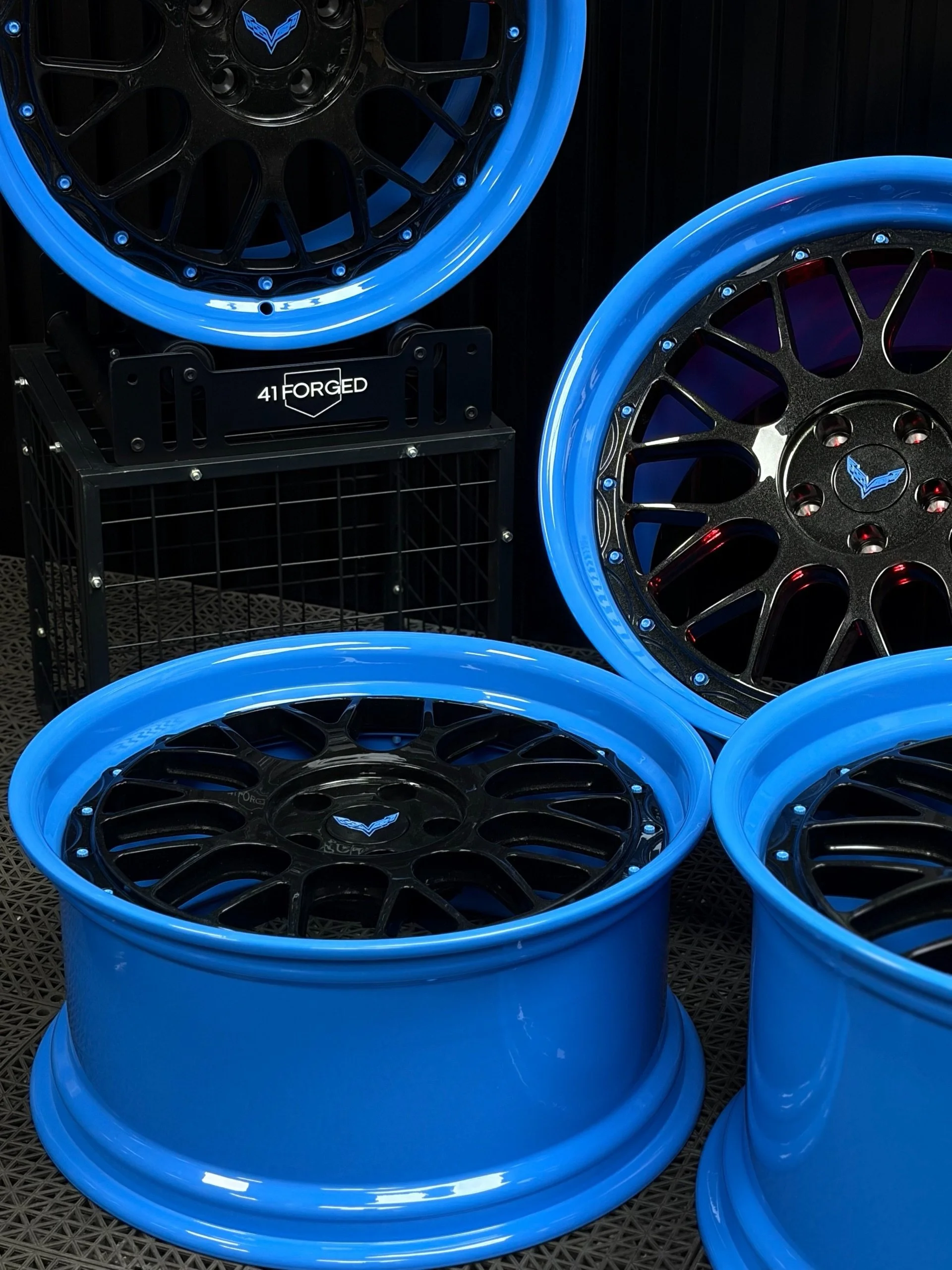 Custom C8 Corvette wheels out the door 🧊 

PS-25 || Forged 6061-T6 from 41 Forged wheels

💻 www.41forged.com
☎️ 469-234-8327
📧 41forged@gmail.com

#rapidblue #41forged #corvettec8 #zr1x #corvettez06