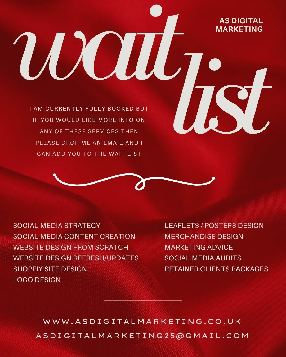 My waitlist is officially OPEN 🤍

Appointments have been filling faster than ever, so this is your chance to secure priority for upcoming availability. 

thank you as always for keeping me so busy 😘