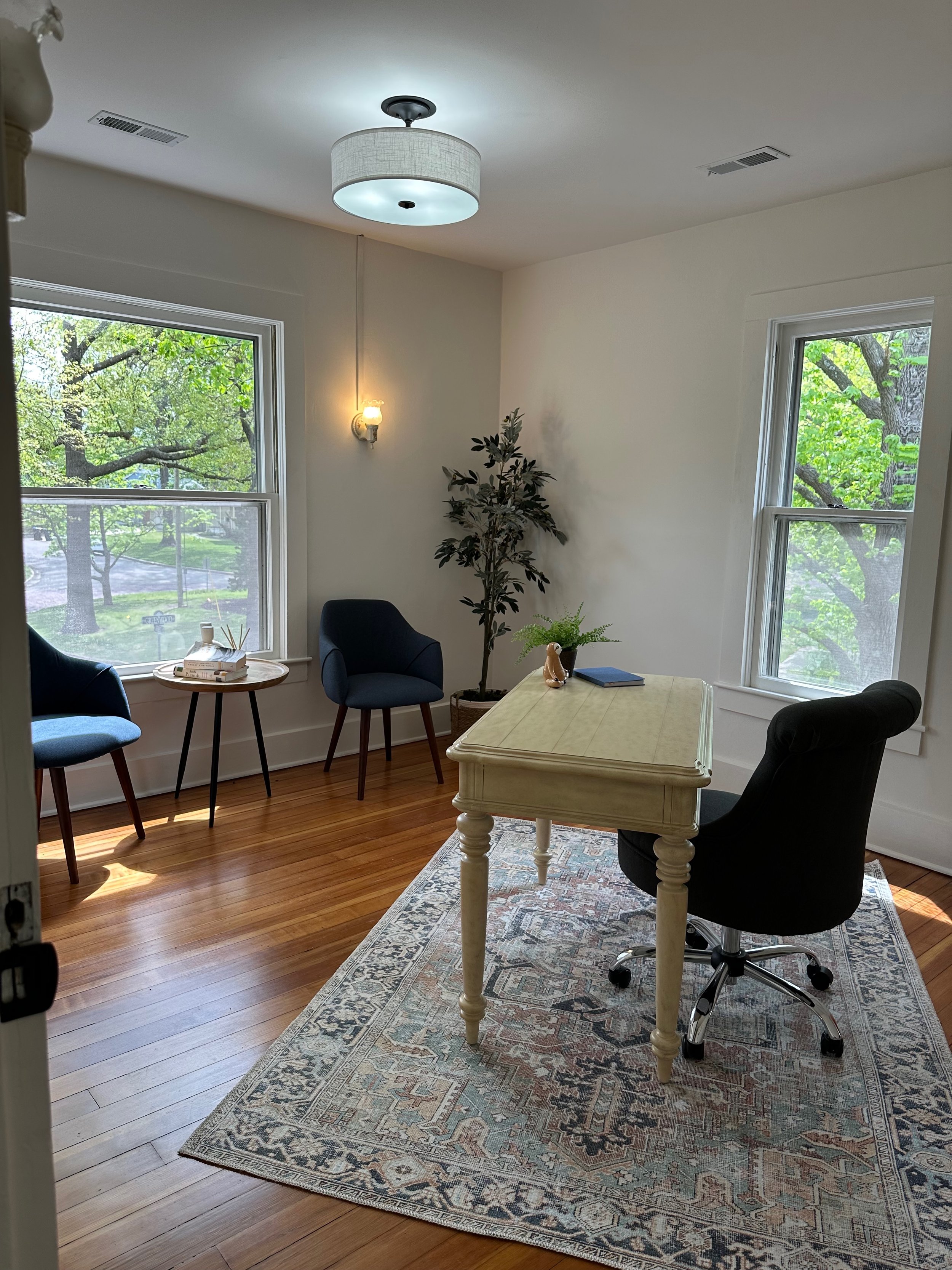 After-Bedroom 3 staged as an office