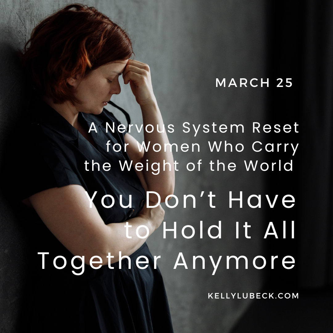 You Don’t Have to Hold It All Together Anymore