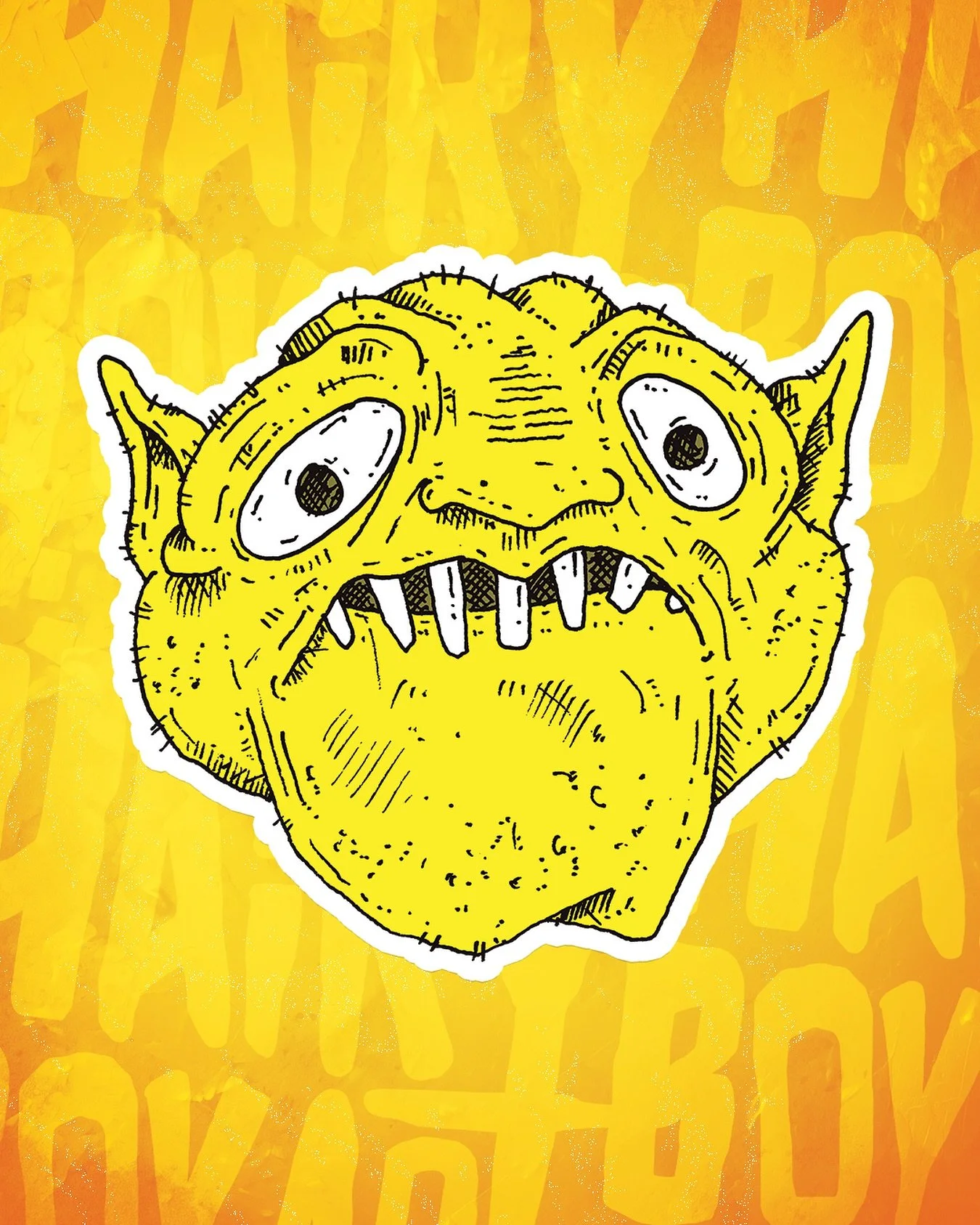 Happy friggin Saturday. This is me staring at the rain right now, going back into my cave. Goodbye

#cavemonster #trolls #monsterart #overbite #art #stickerart #freestyleart #micronpenart #stickerartist
