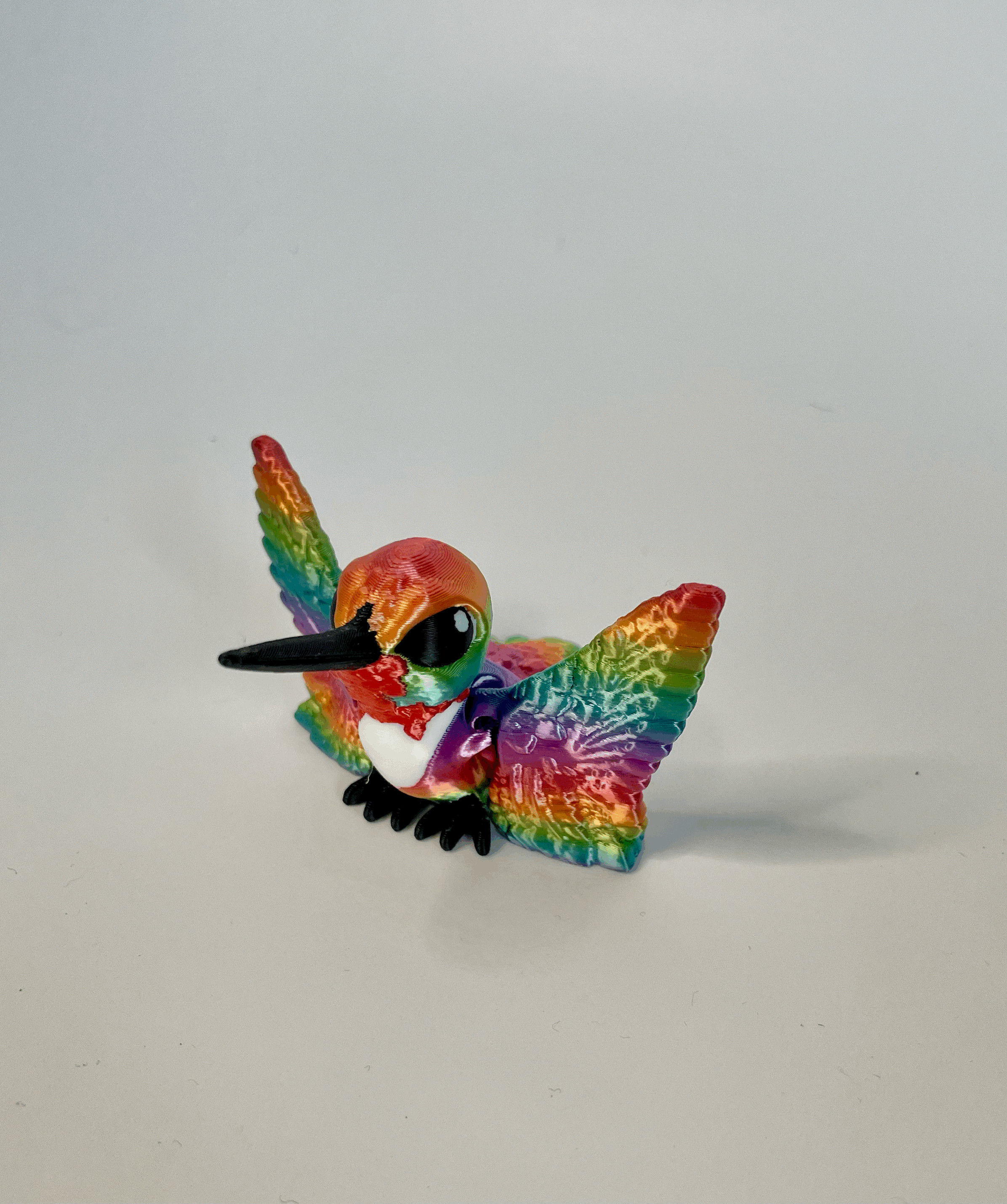 Tiny Silk Rainbow Humming Bird