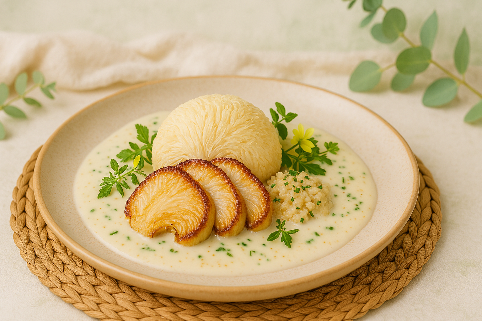 Hummer-Style Igelstachelbart in Weißweinsauce