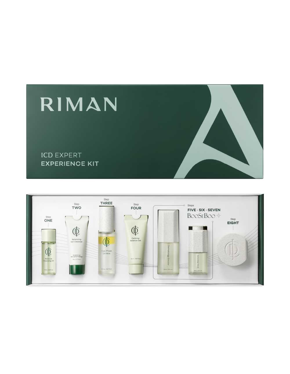 RIMAN incellderm Expert Ritual 7-Piece Travel Skincare Set