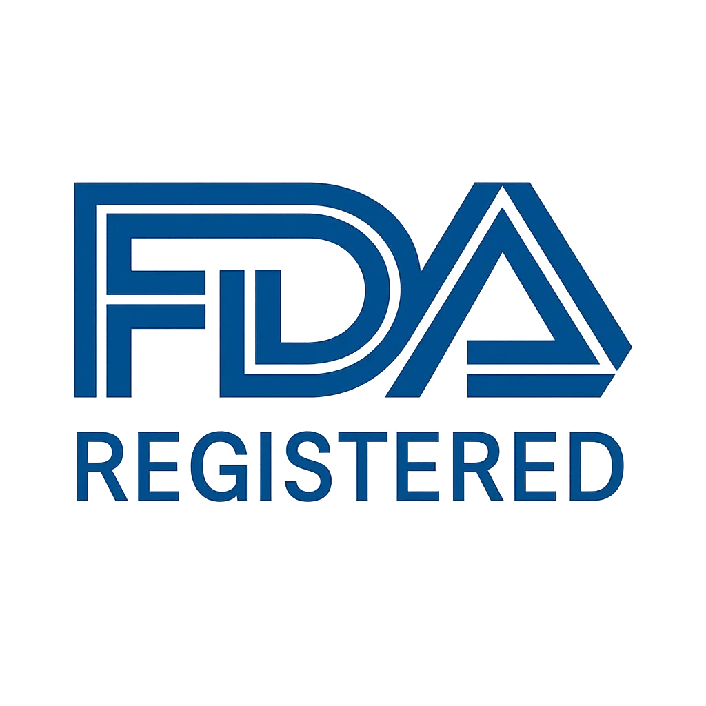 FDA registered, globally recognized for safety.