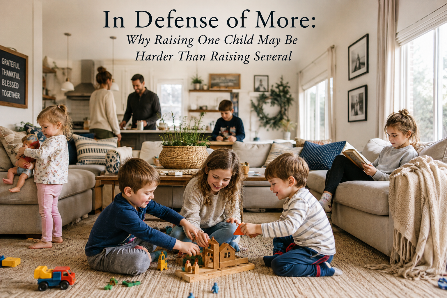 In Defense of More: Why Raising One Child May Be Harder Than Raising Several