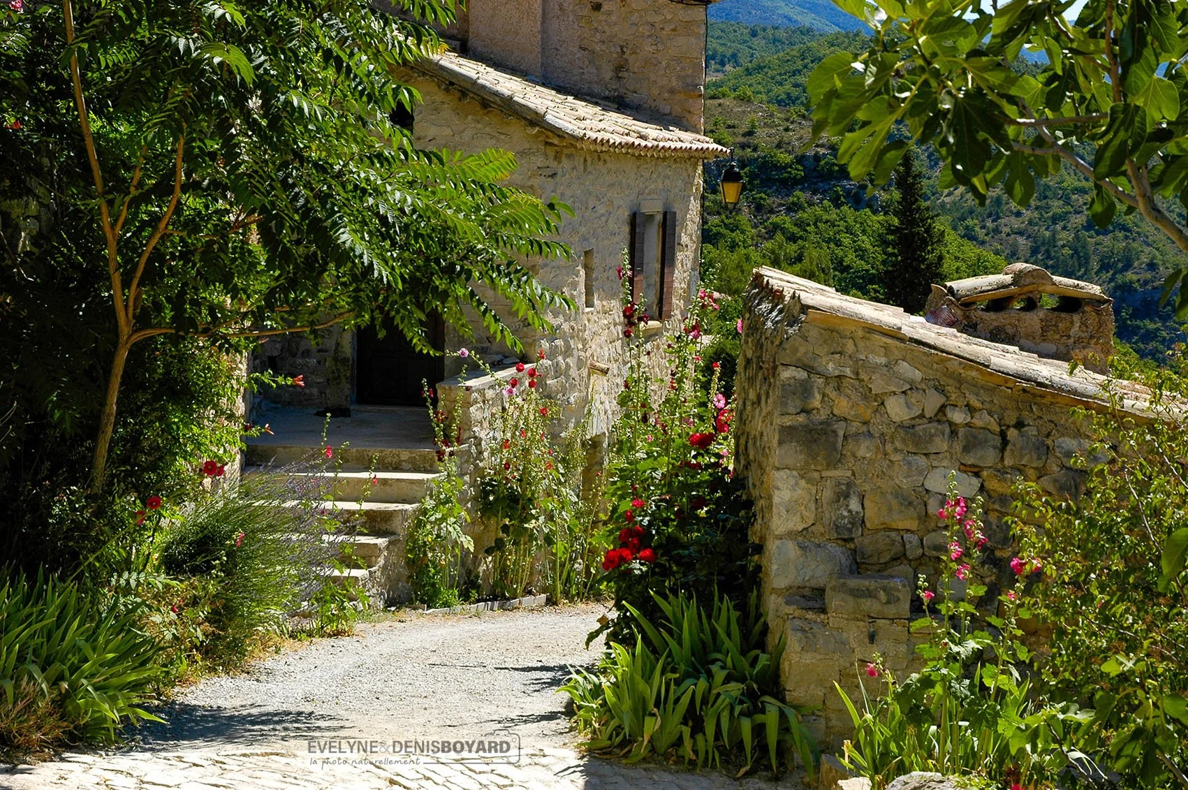 Dans les ruelles de Vercoiran (Drôme).