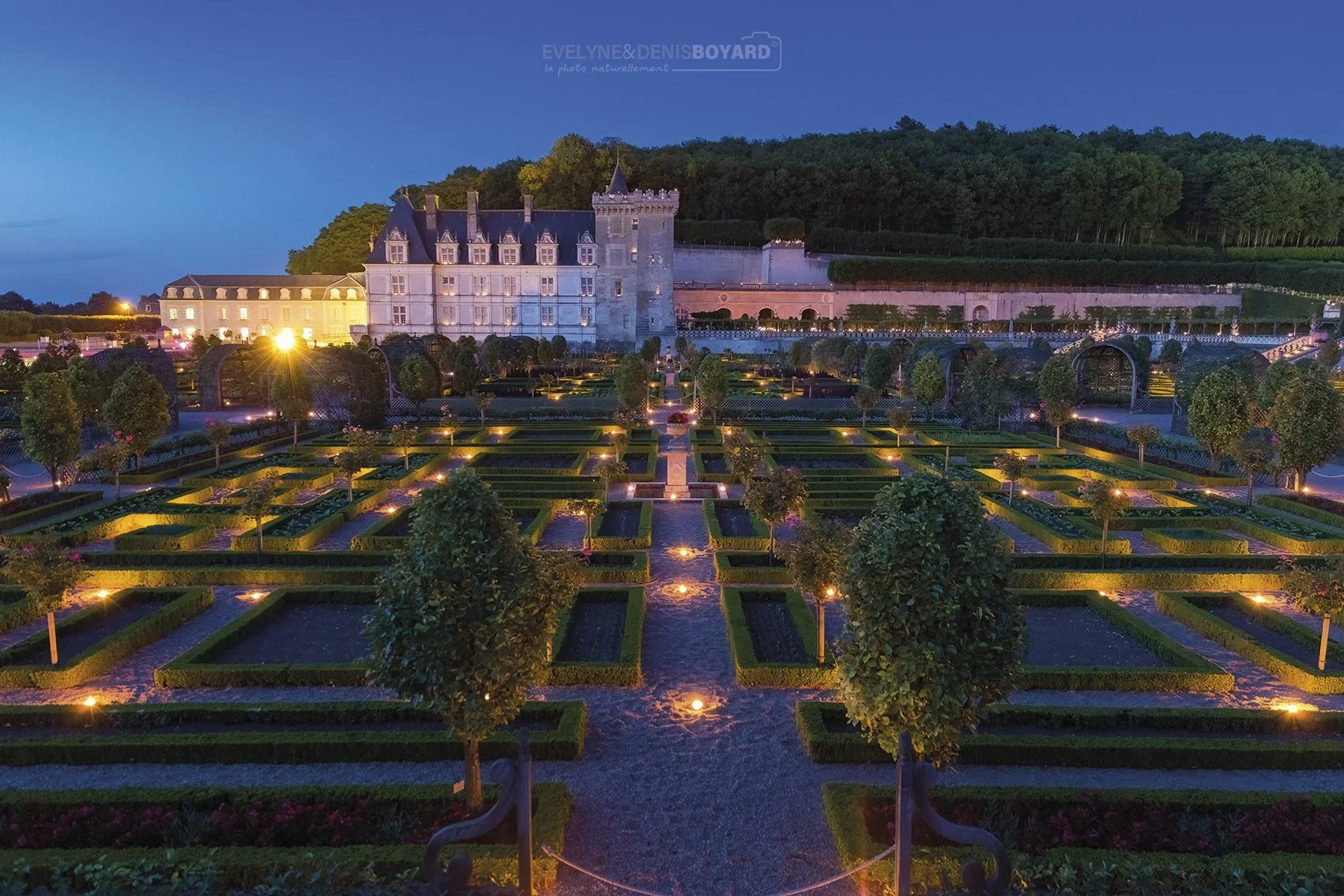 Les Nuits des mille feux au château de Villandry (Indre-et-Loire).