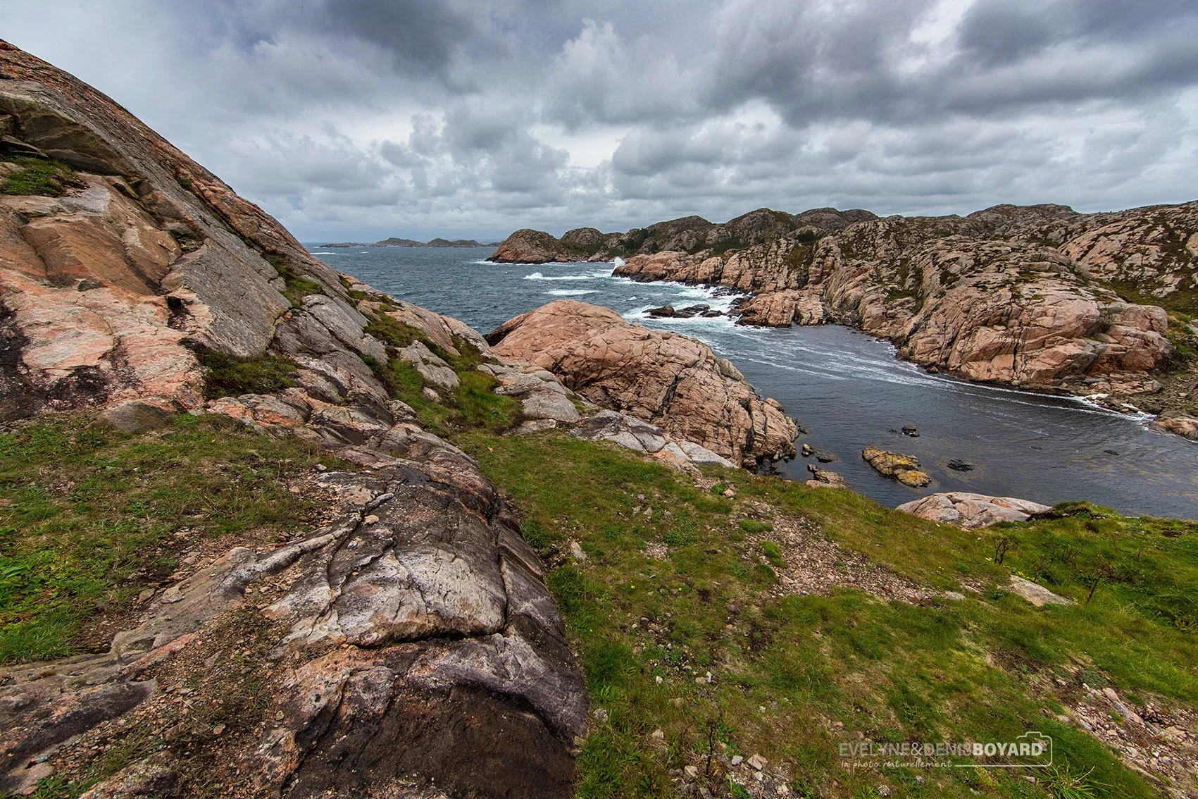 Au sud de la péninsule Neset, près du phare de Lindesnes.