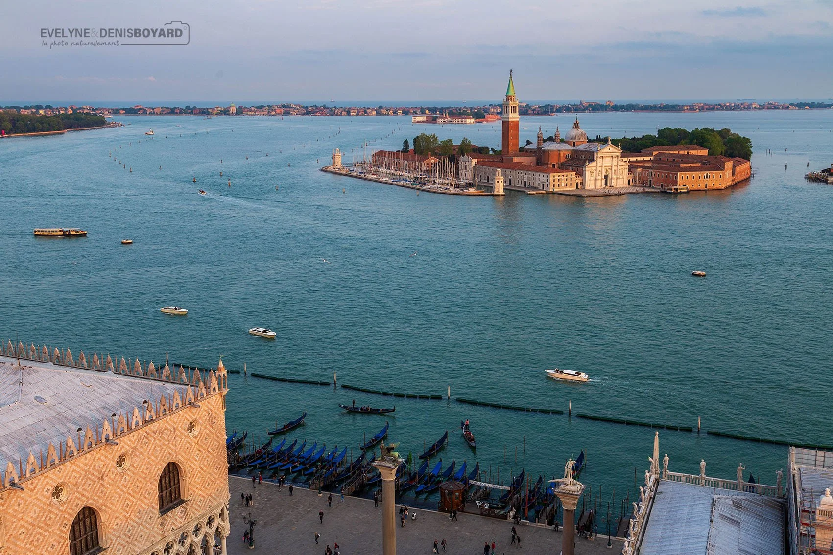 L'île San Giorgio Maggiore, prise depuis le campanile de Saint-Marc.