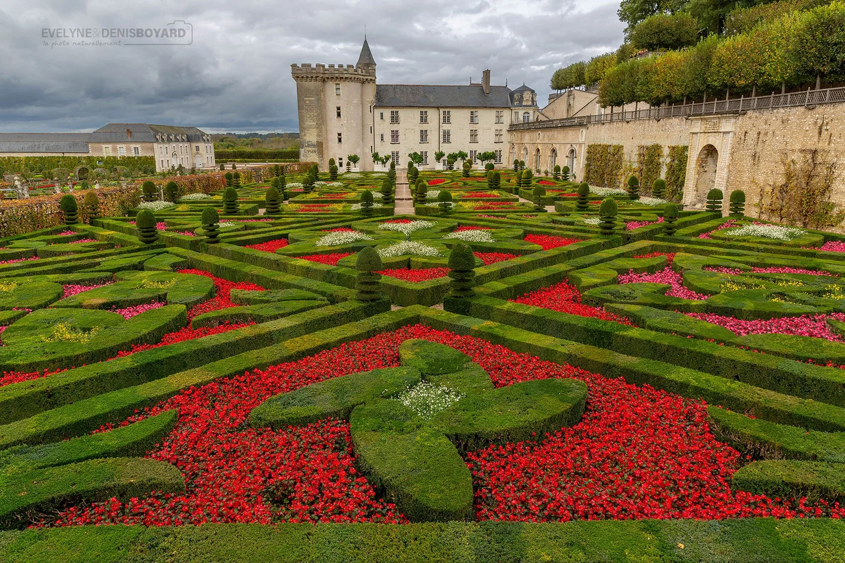 Château Villandry et ses jardins (Indre-et-Loire).
