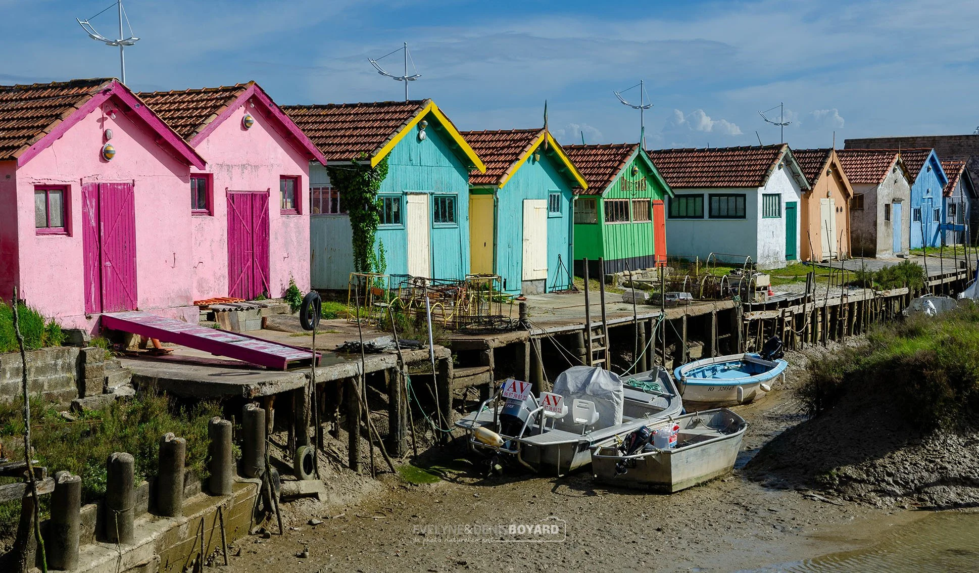 Port ostréicole du Château-d'Oléron (Charente-Maritime).