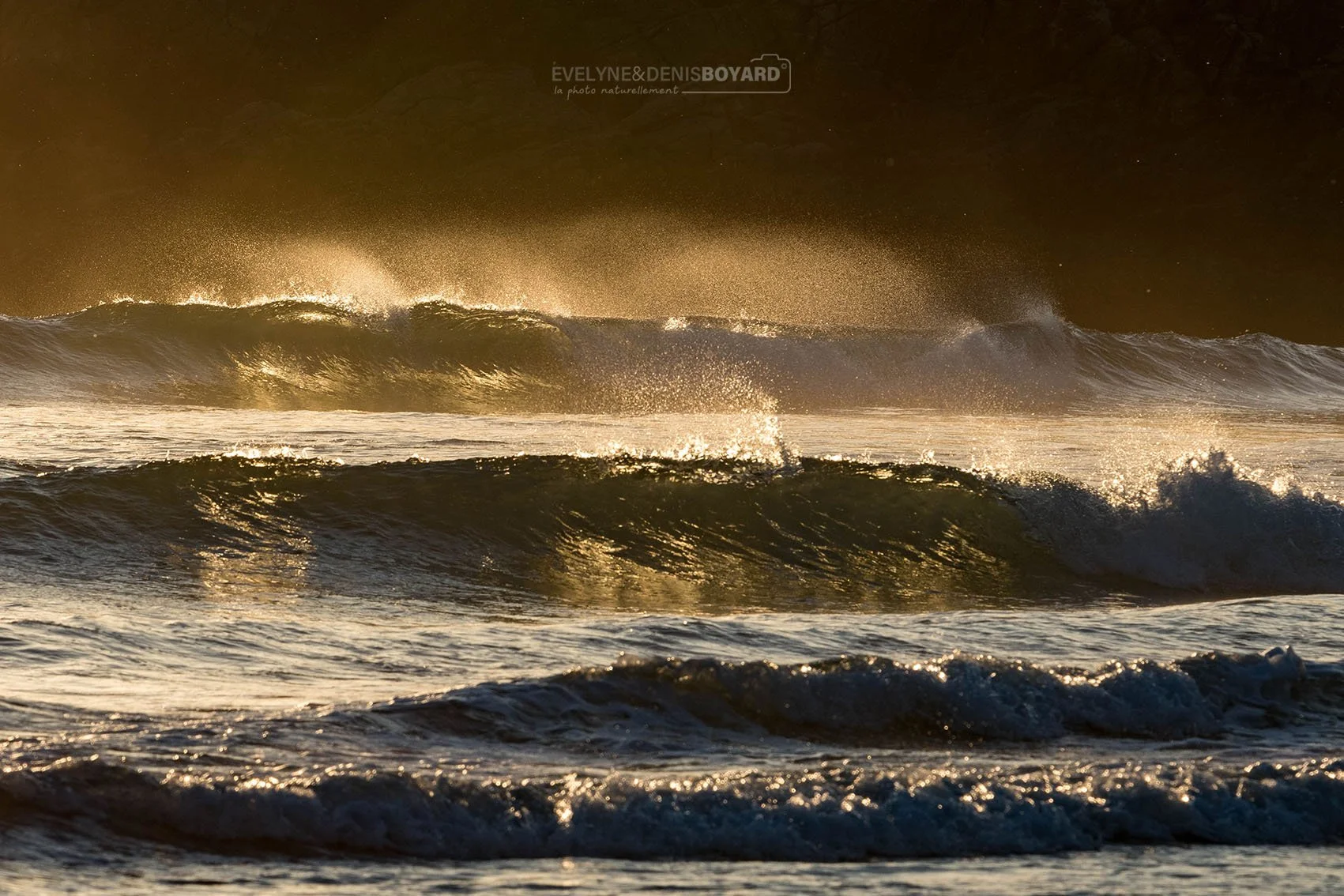 Houle dans le golfe du Morbihan.