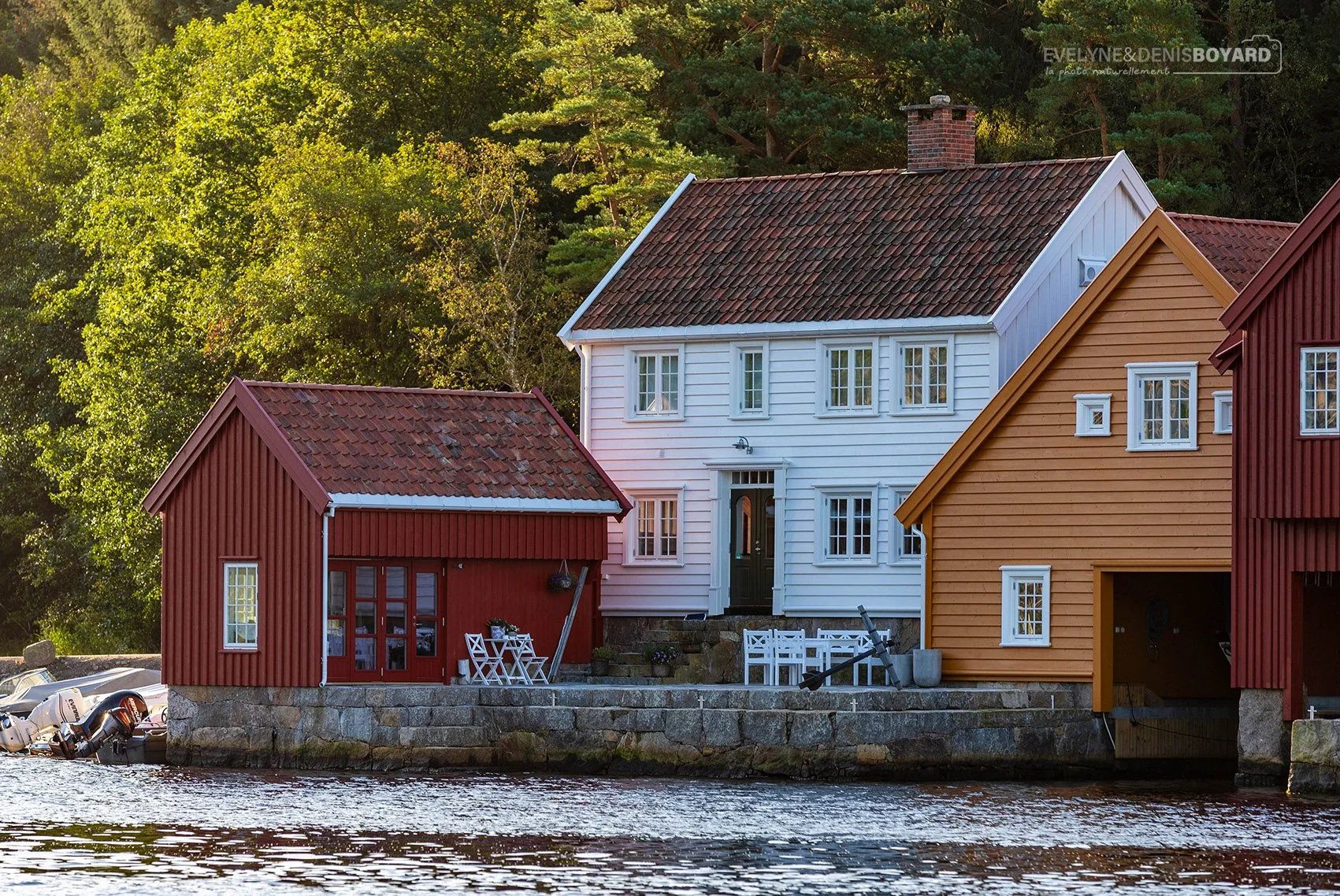 Maisons traditionnelles près de Lindesnes.