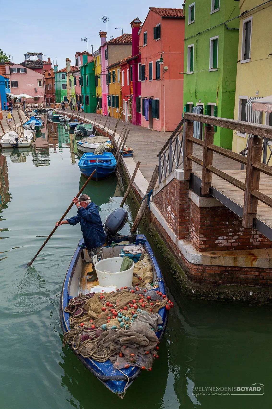 Pêcheur sur l'île de Burano.