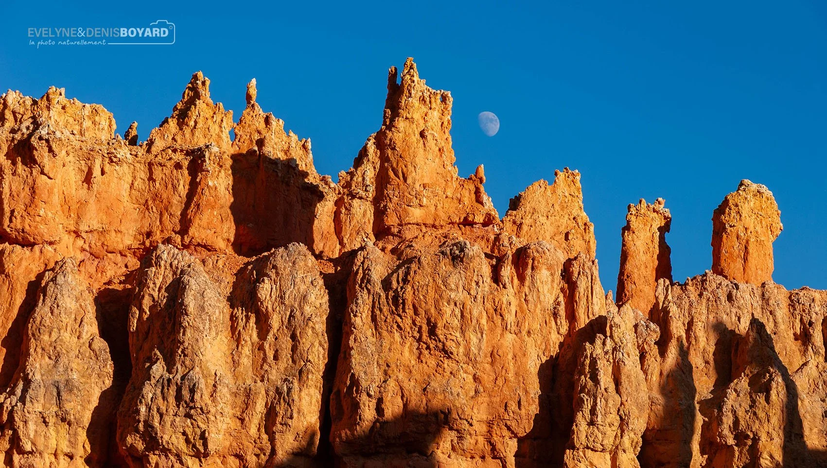 Soleil couchant sur les Hoodoos, Bryce Canyon (Utah).