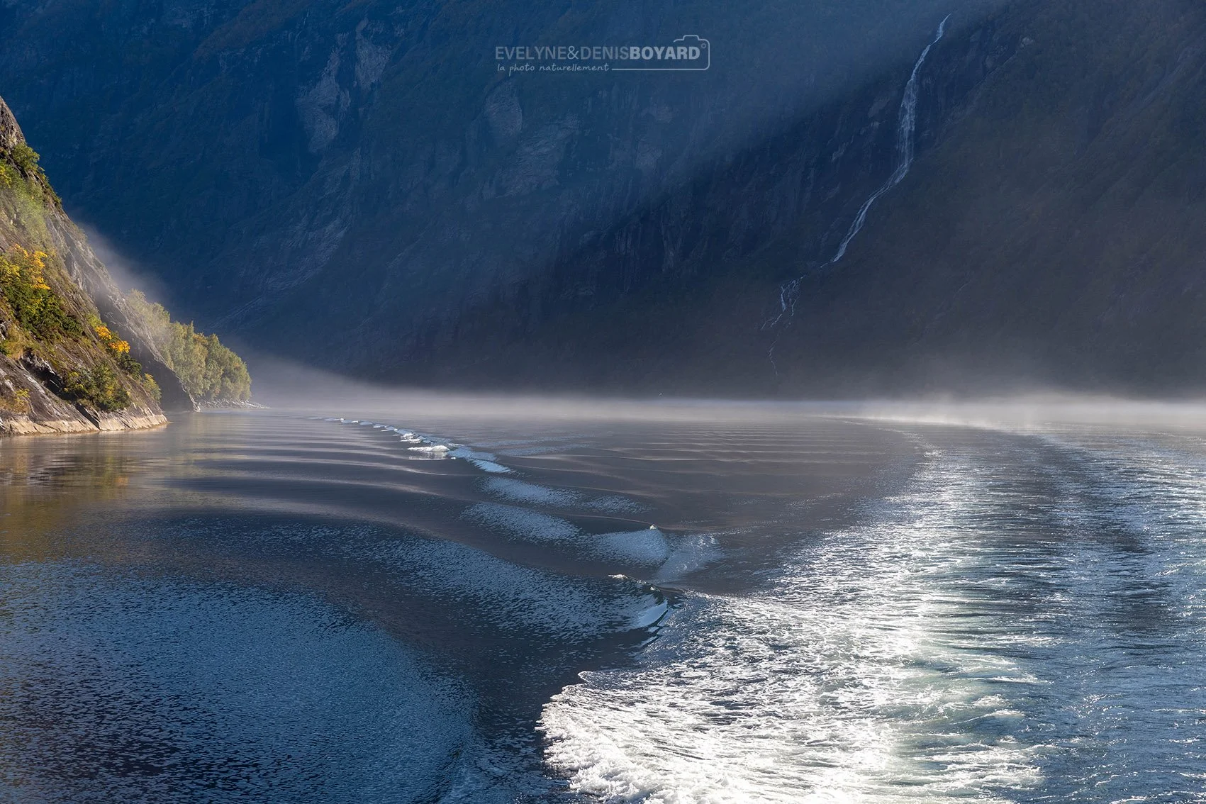 Sur le fjord de Geiranger.