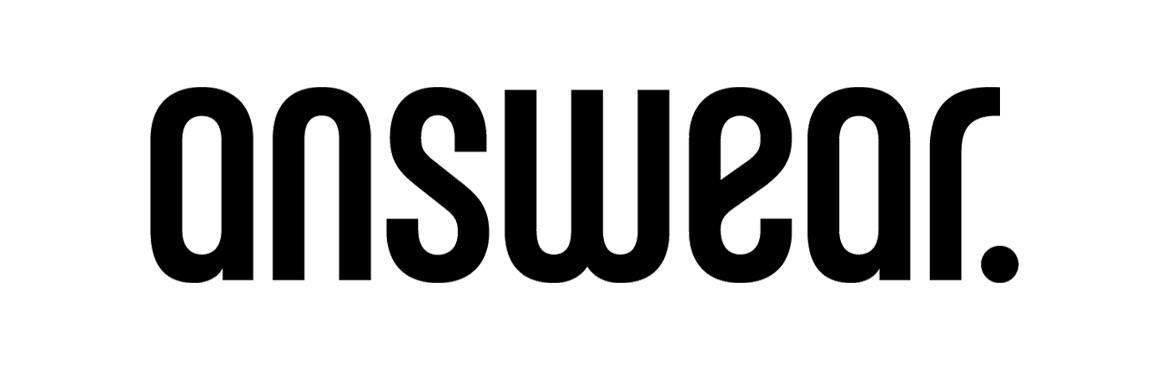 Answear logo, stylized text in lowercase with a period at the end.