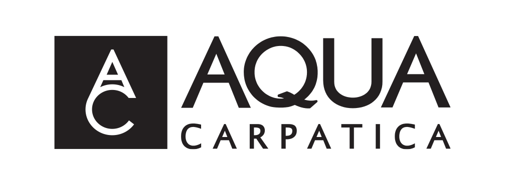 Aqua Carpatica logo with stylized letters and icon