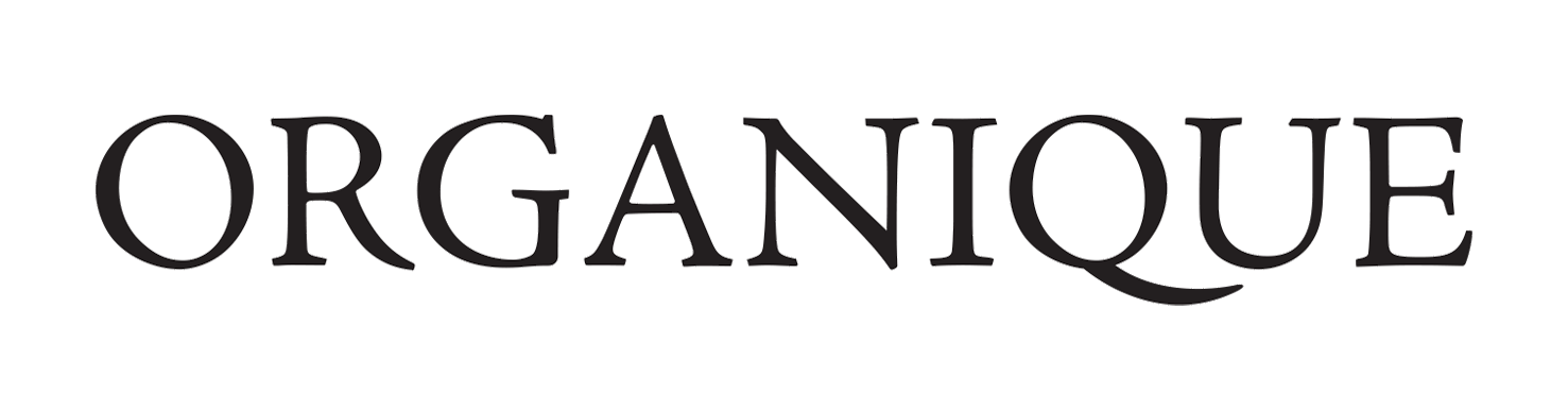 "ORGANIQUE" text logo in black serif font