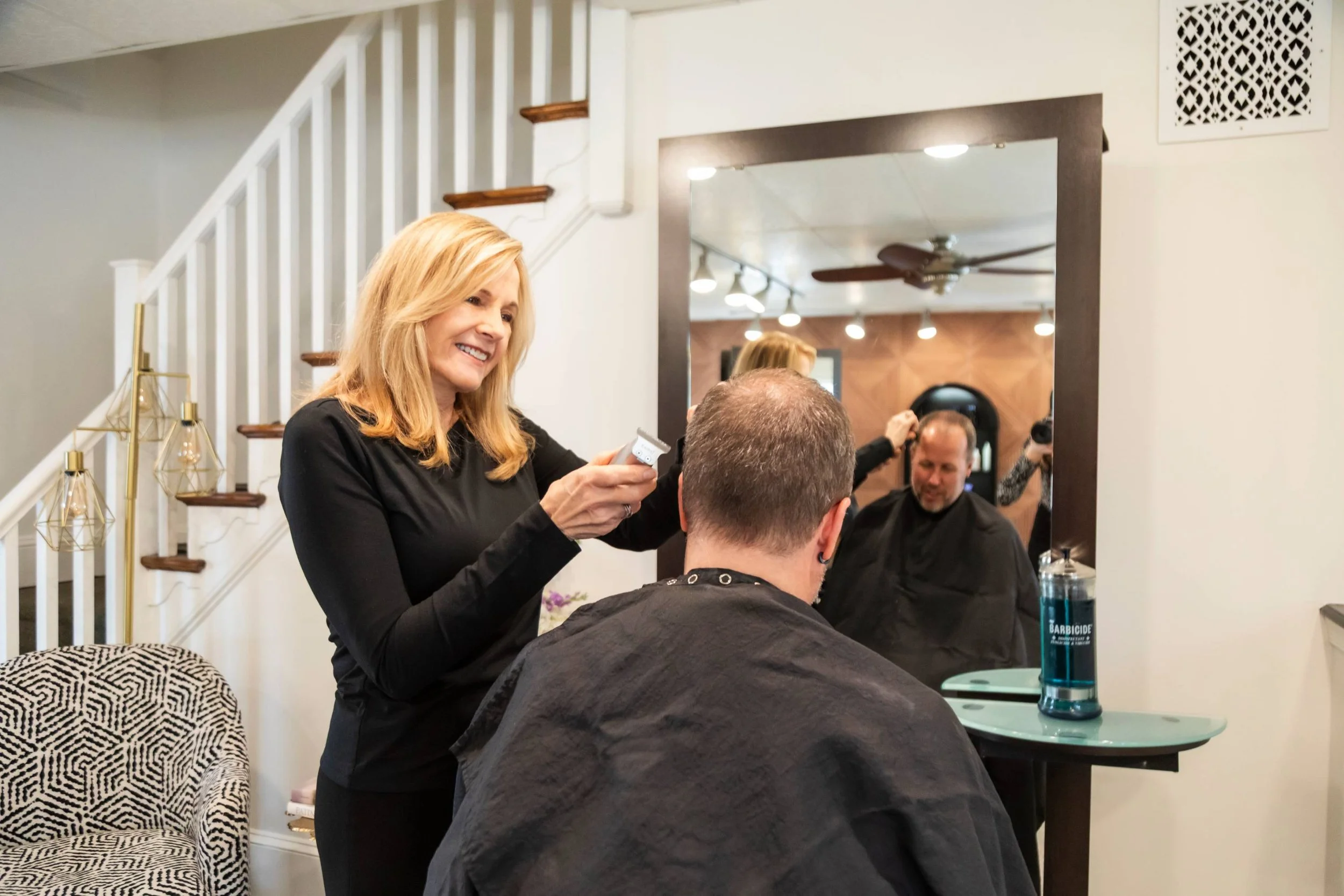 Men's haircut service at Art & Alchemy Hair Lounge in Newtown Square, PA